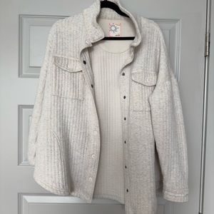 Aerie oversized quilted shacket